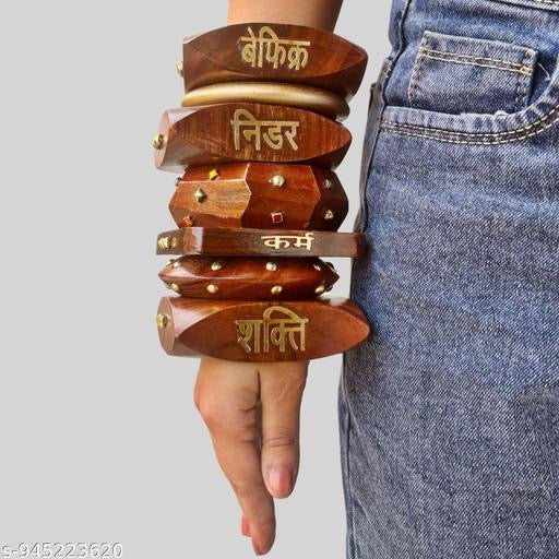 Wooden Devi bangles