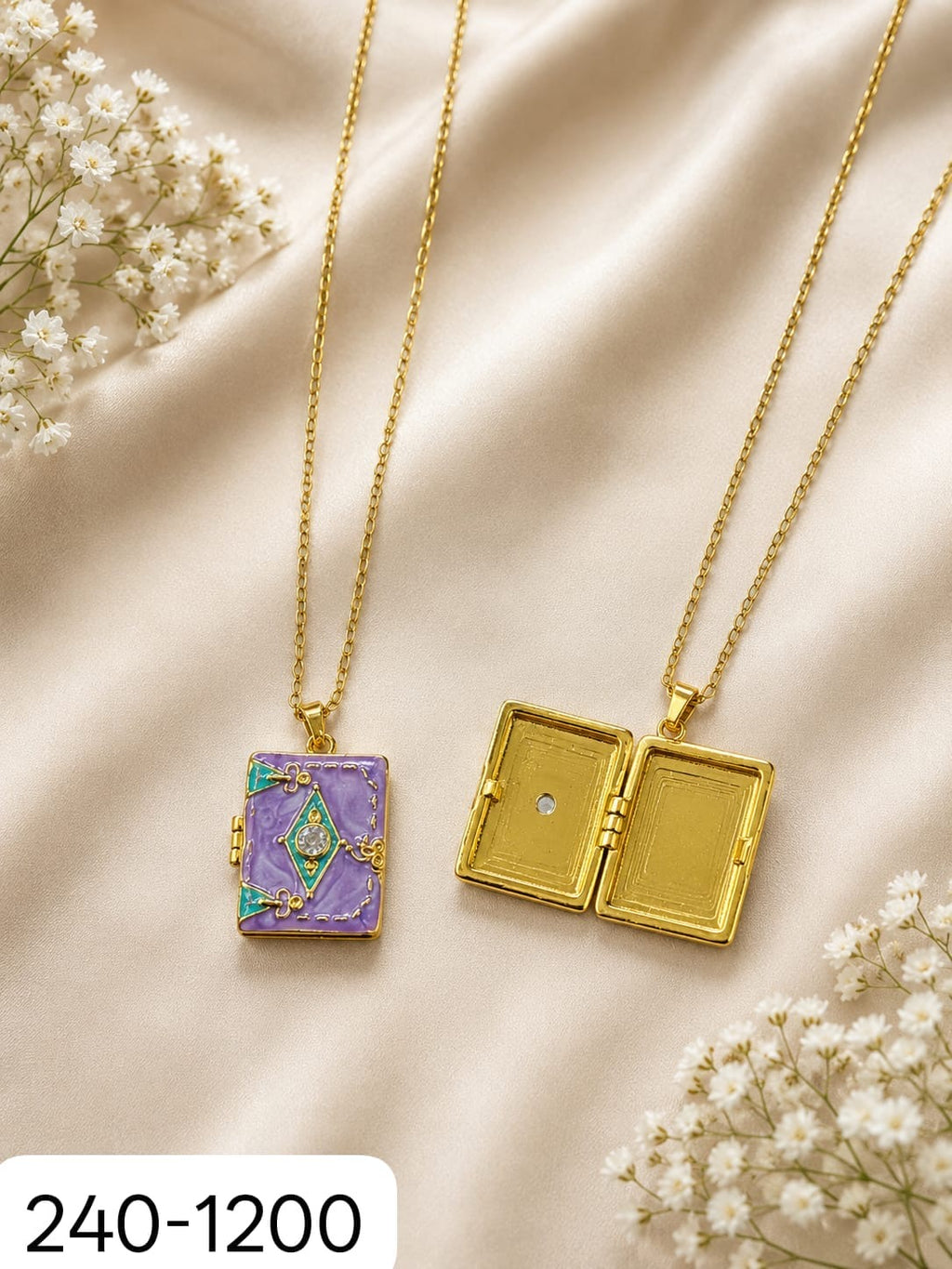 Enamelled frame chain