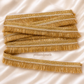 Gold Fringe Lace with Pearl Border