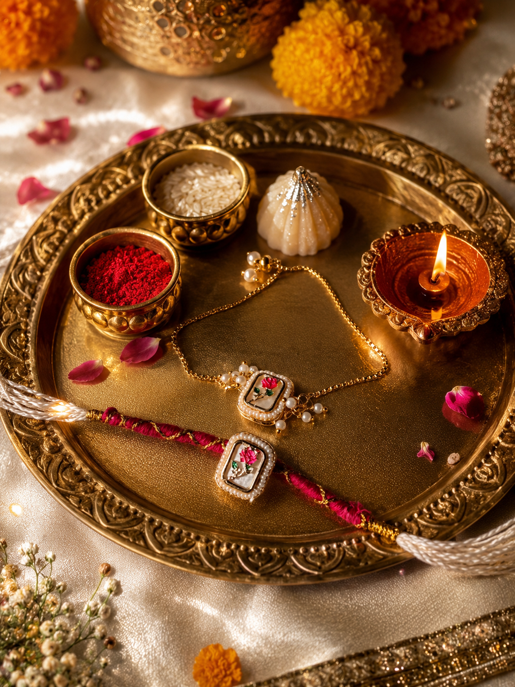 Kashmiri rakhi set