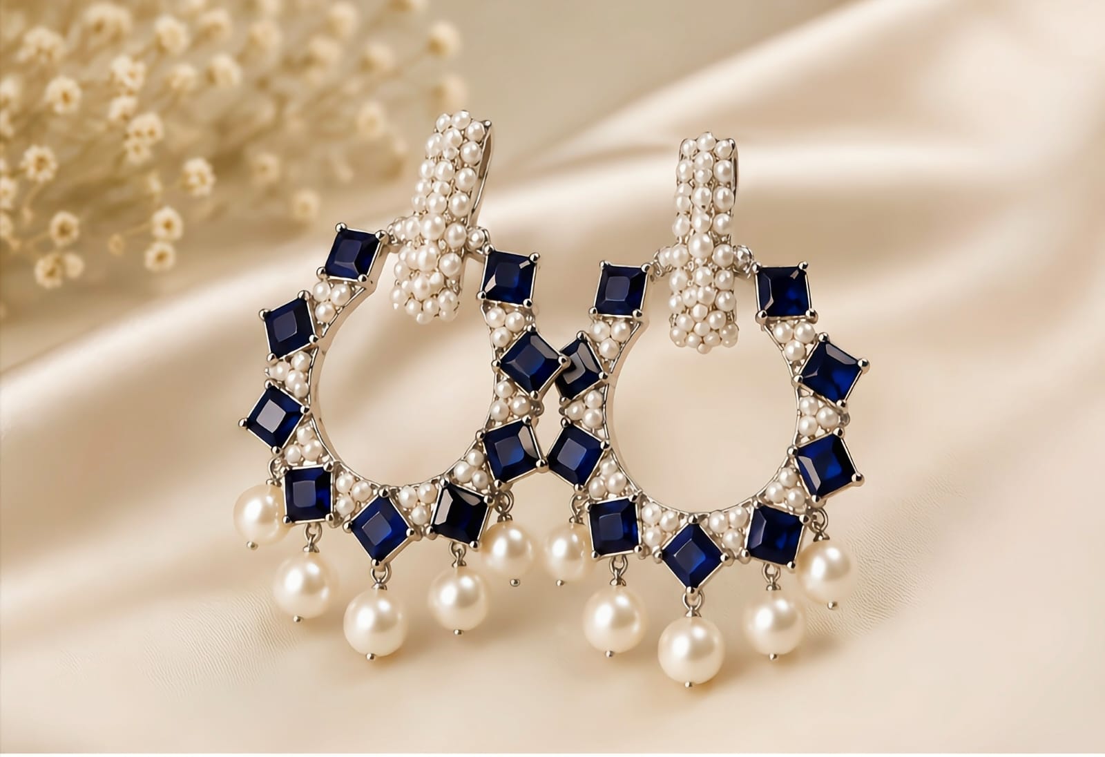 Royal Blue Hoops