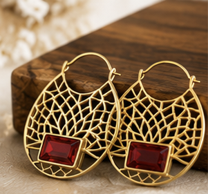 Ruby Web Luxe Hoop