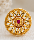 Ruby Pearl Blossom Ring