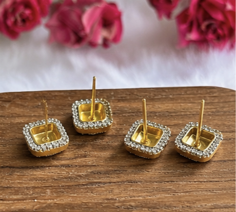 Emerald Glow Studs