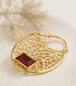 Ruby Web Luxe Hoop