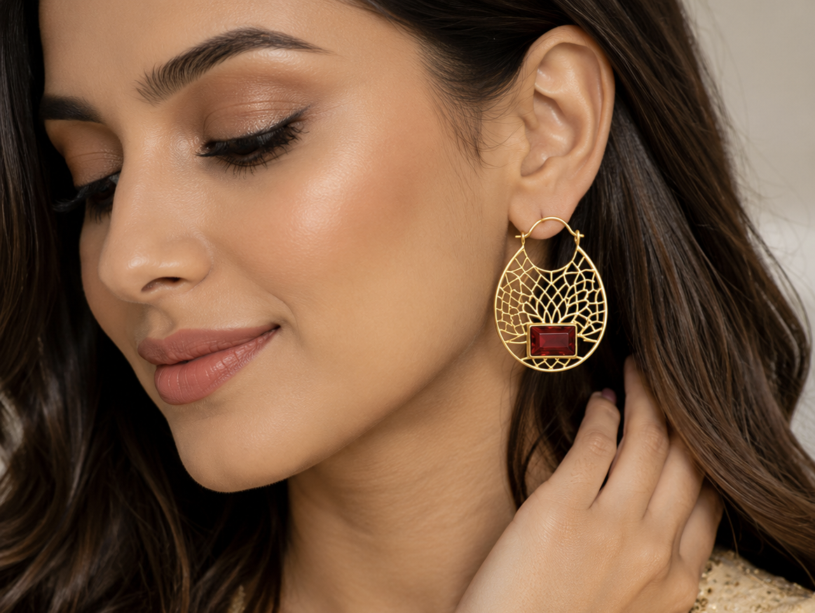 Ruby Web Luxe Hoop